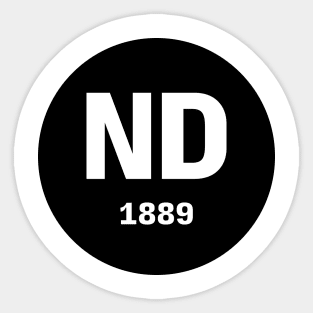 North Dakota | ND 1889 Sticker